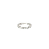 14k White Gold .75ct F SI1 Baguette Shaped Diamond Eternity Band